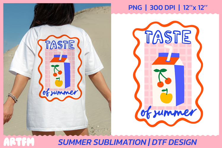 Taste Of Summer DTF Print | Vacation Sublimation Design