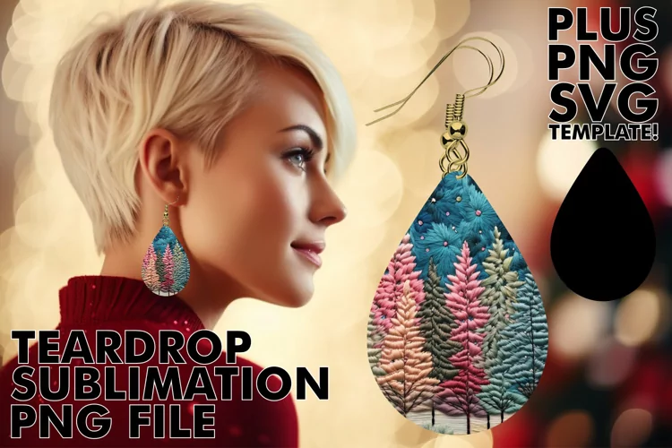 Woodland Wonders: Embroidered Tree Earrings