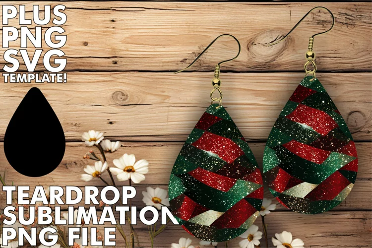 Sublimation Elegance Radiance: Teardrop Charms
