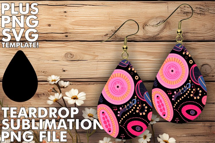 Creative Teardrop Expressions: Sublimation Treasures