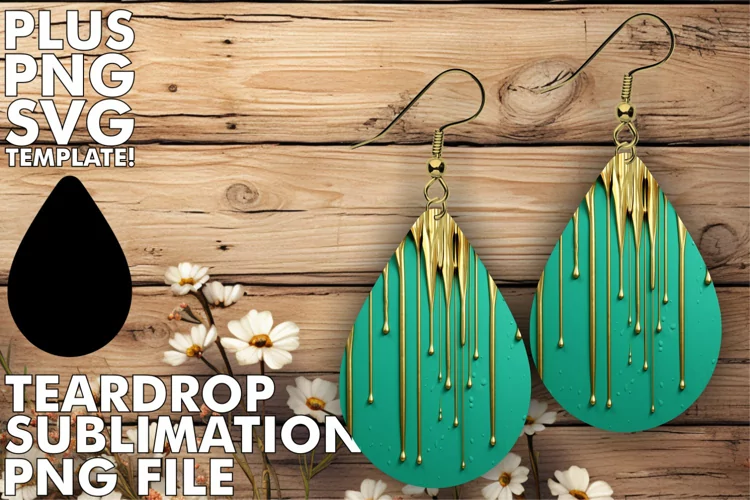 Teardrops in Full Bloom: 3D Sublimation Delights