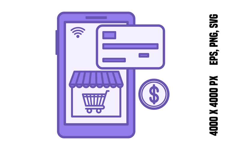 Colored E-Commerce Icon