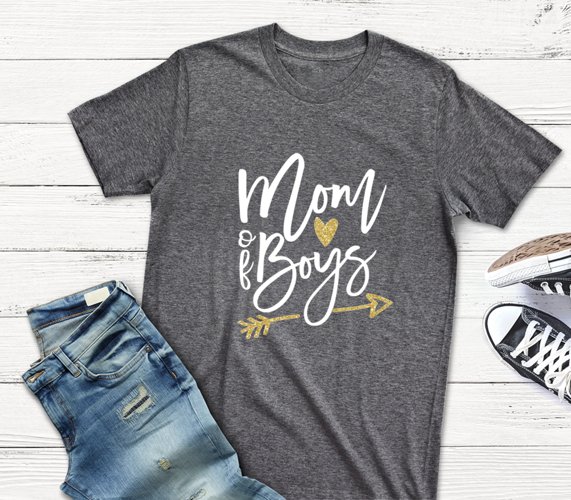 Mom of Boys, SVG - DXF - PNG - EPS - PDF Original Cut files for the creative crafter