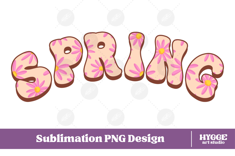Floral Spring Png Retro Flowers Sublimation Daisy Daisies