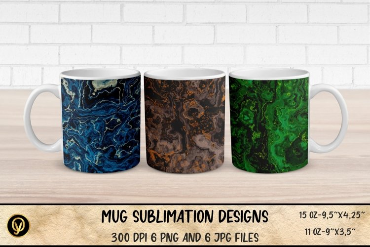 Mug Sublimation Designs , Abstract Marble Sublimation Mug