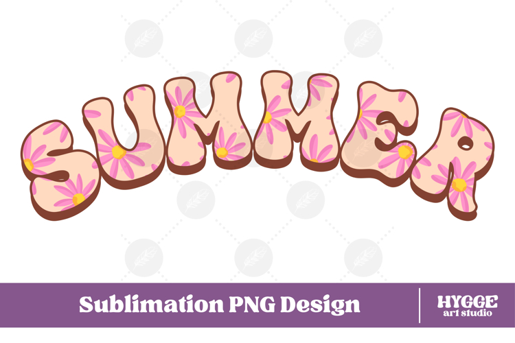 Floral Summer Png Retro Flowers Sublimation Daisy Daisies