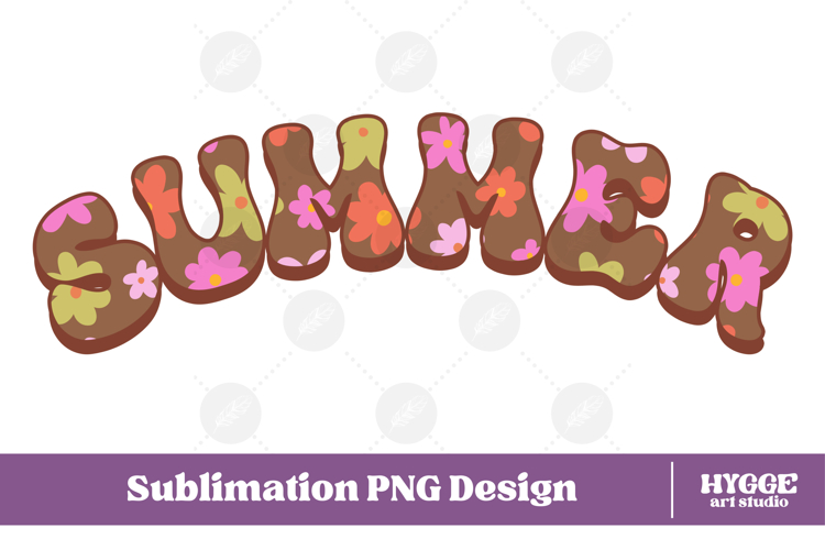 Floral Summer Png Retro Flowers Sublimation Daisy Daisies