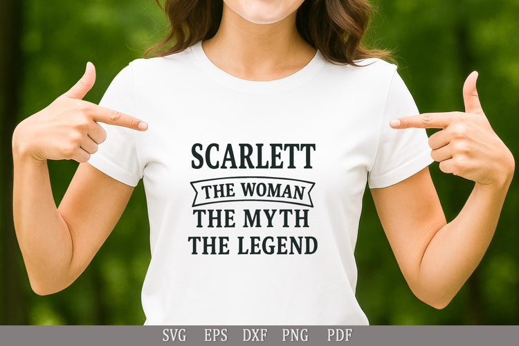 Scarlett Legend T-Shirt PNG SVG DXF EPS PDF File Pack