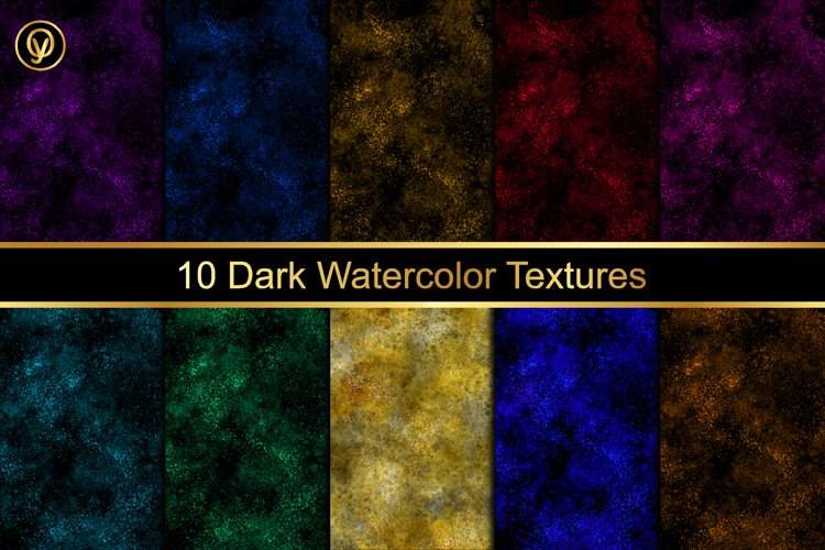 10 Dark Watercolor Textures