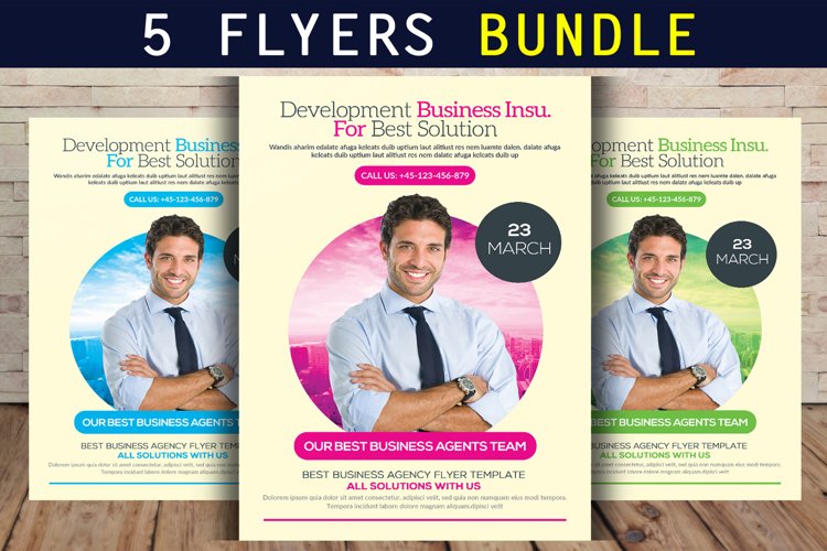 5 Business Flyer Bundle example image 1