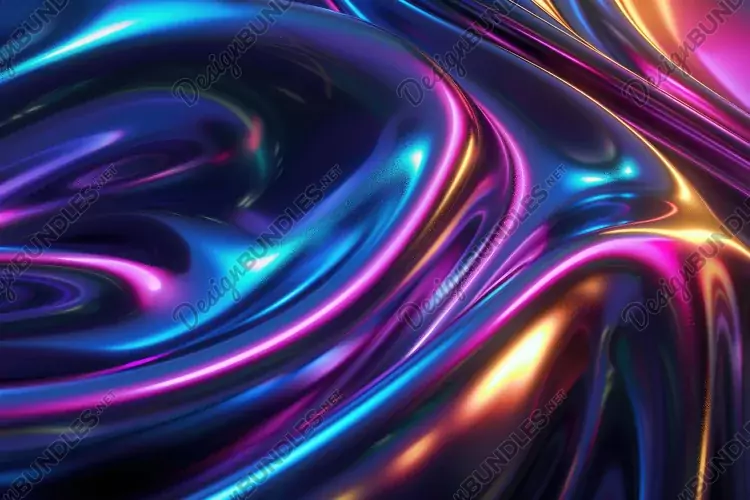 3D Render of an Abstract Futuristic Background Wallpaper