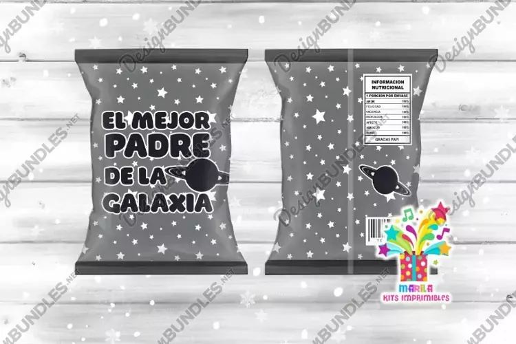El mejor padre de la galaxia Chip Bag / dia del padre #2