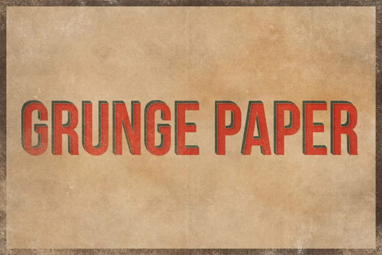 Grunge Paper - Text Effect
