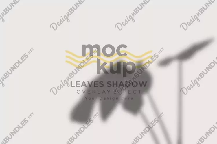 Leaves Shadow Overlay Effect Mockup