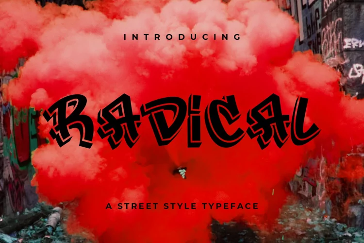 Radical - A Bold Street Style Font