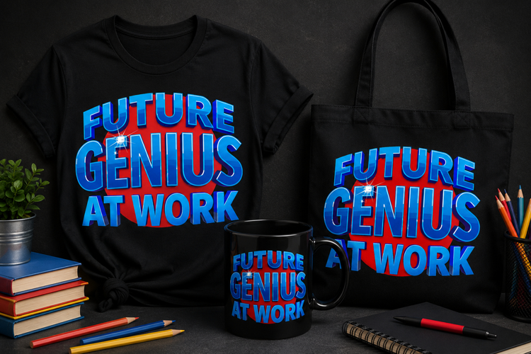 Future Genius at Work PNG, Smart Kids Learning School Design