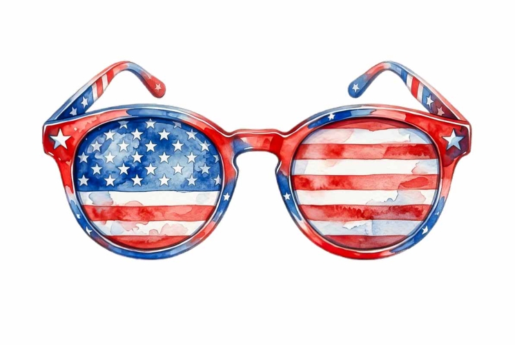 American Flag Clipart Image 7