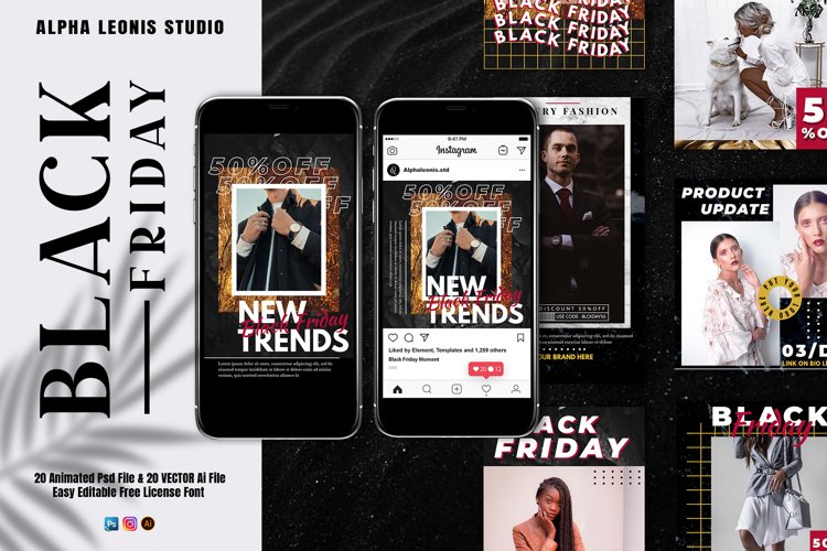 Black Friday Animated Stories Post example image 1