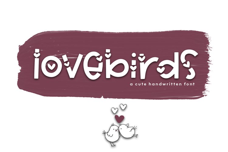 Lovebirds - A Cute Handwritten Font example image 1