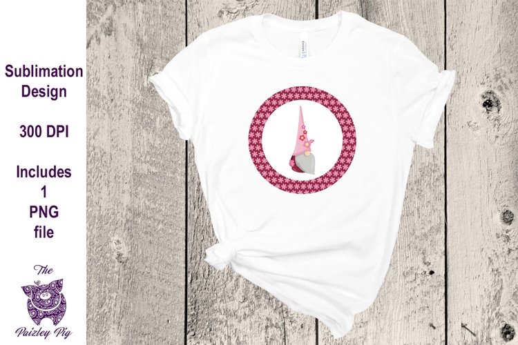 Valentine's Gnome Sublimation File example image 1