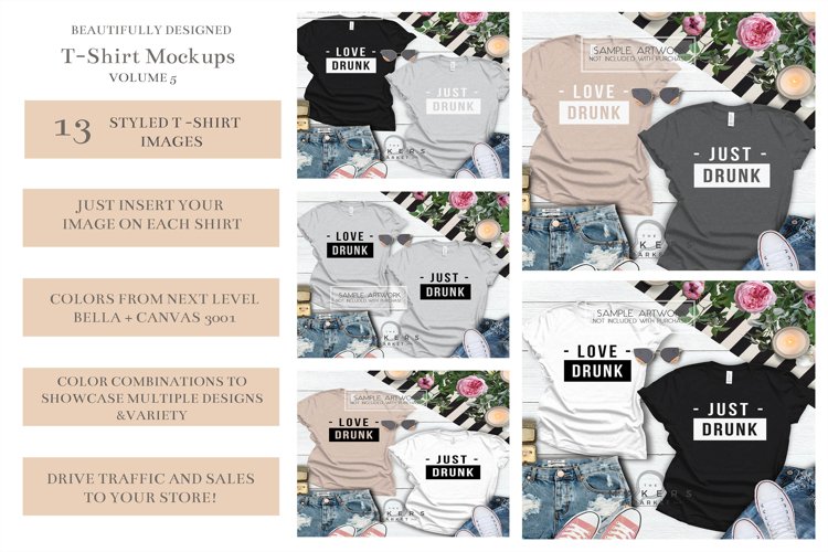 White Tshirt Mockup Image 19