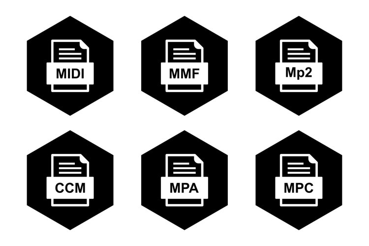 Set Of File Formats Icons example image 1