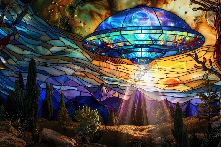 Stained Glass Texture Image 6