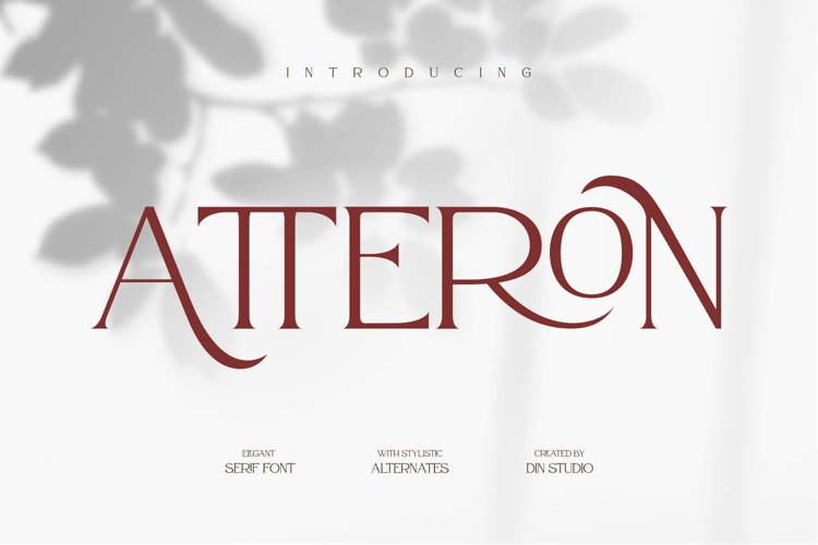 Atteron-Elegant Serif Font example image 1