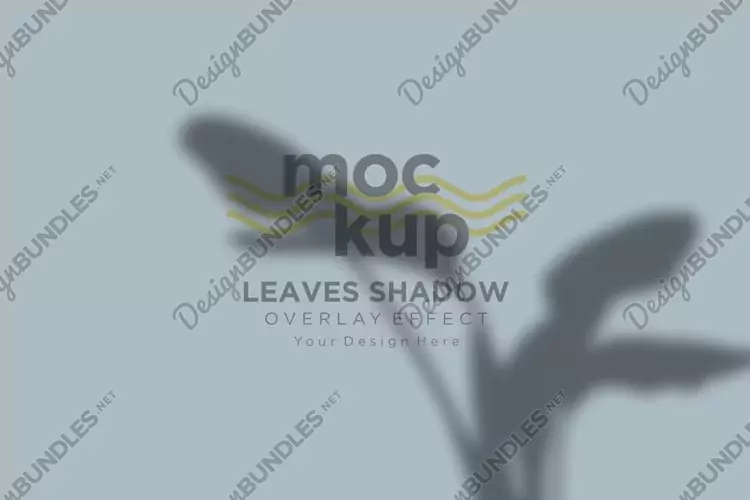 Leaves Shadow Overlay Effect Mockup