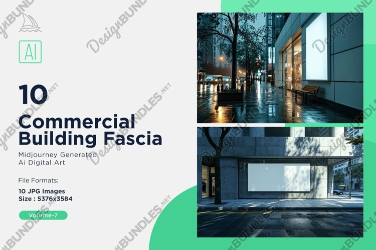 Commercial Building Fascia 10 Set V - 7