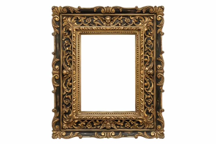 Gold picture frames PNG file transparent