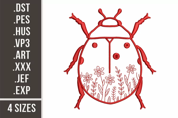 Ladybug Embroidery