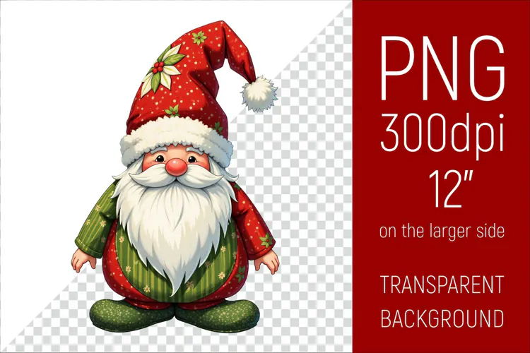 Christmas Gnome PNG | Christmas Sublimation Design