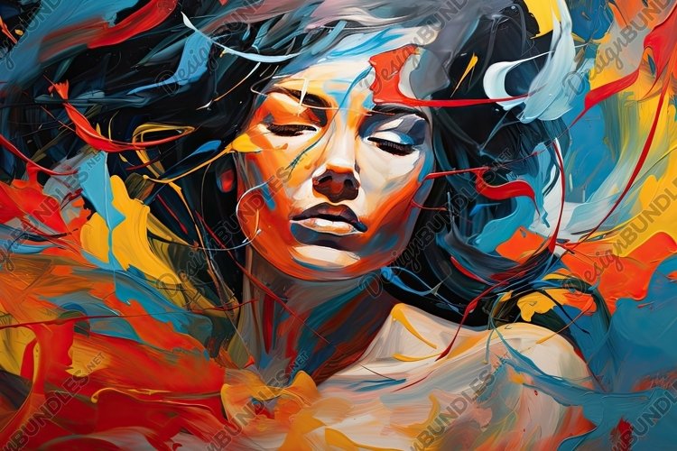 Bold and Expressive Brushstrokes Oil Painting Background example image 1