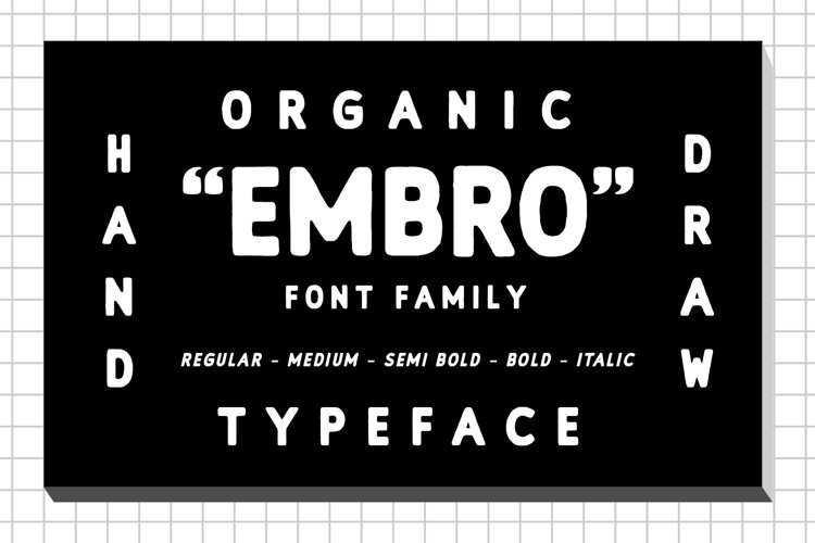 Embro font family example image 1