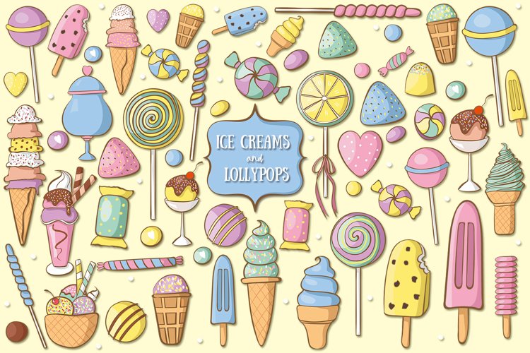 Ice Creams And Lollypops