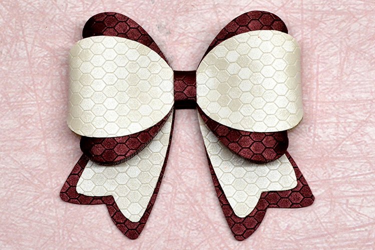 Hair bow template SVG, DIY leather bow template (361432)