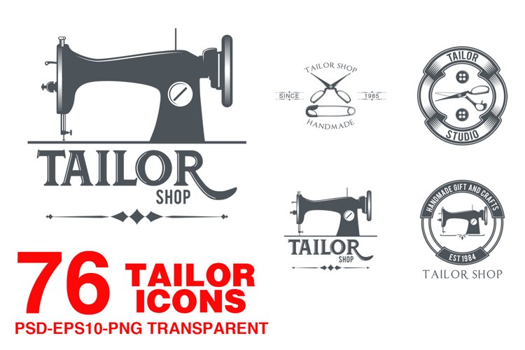 76 Tailor icons example image 1