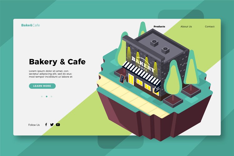 Bakery & Cafe - Banner & Landing Page example image 1