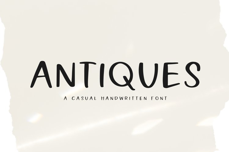 Antiques - A Handwritten Font