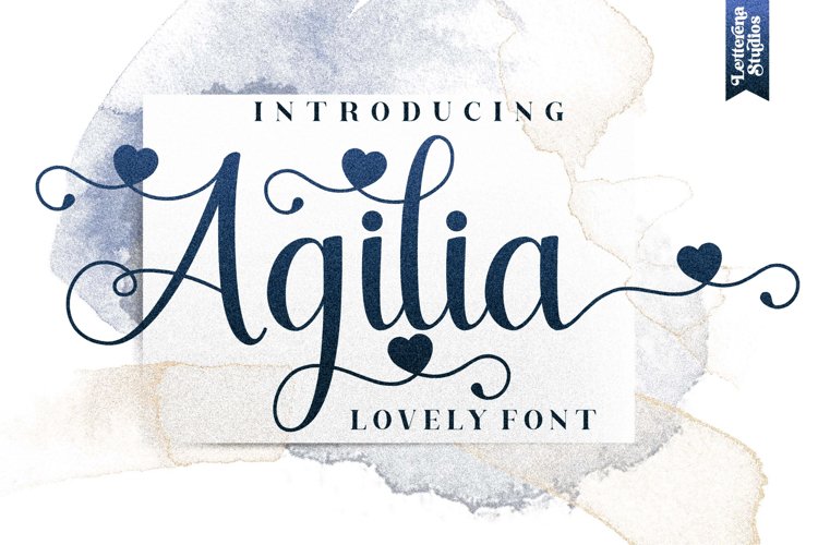 Agilia - Beautiful Lovely Script Font example image 1