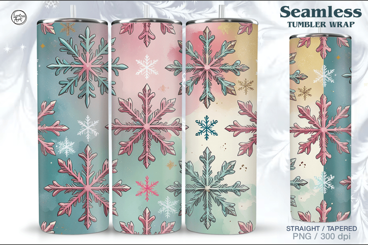 Christmas Seamless Tumbler Wrap 20 oz