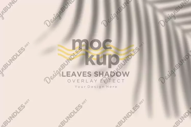 Leaves Shadow Overlay Effect Mockup