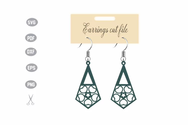 Earrings Template SVG