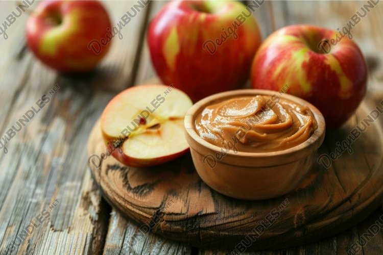Caramel Apple Clipart Image 2
