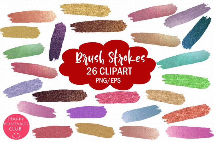 Brush Strokes Clipart I Brush Strokes Clipart example image 1