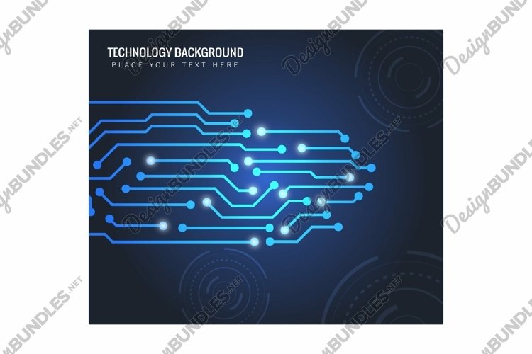 advanced connection technology circuit line concept