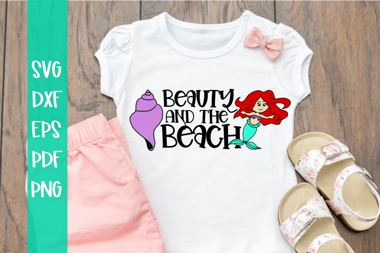 Beauty and the Beach SVG example image 1