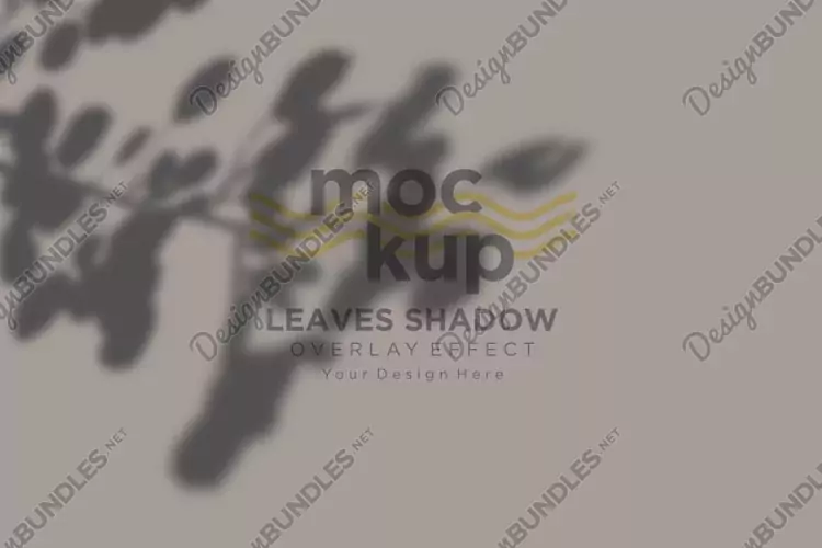 Leaves Shadow Overlay Effect Mockup