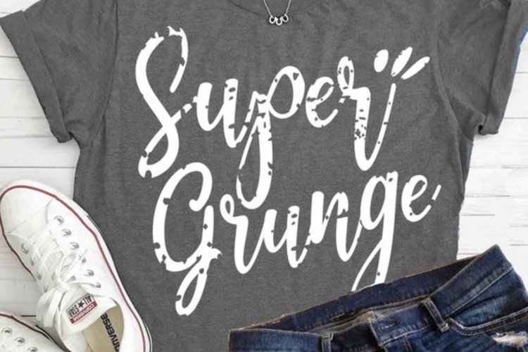 Script Grunge Font with SVG files and OTF example image 1
